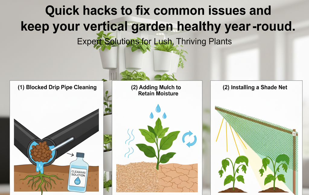 DIY fixes for problems like blocked tubing and excess sunlight